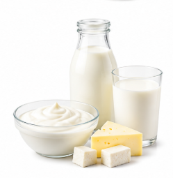 Milk, yogurt, and cheese
